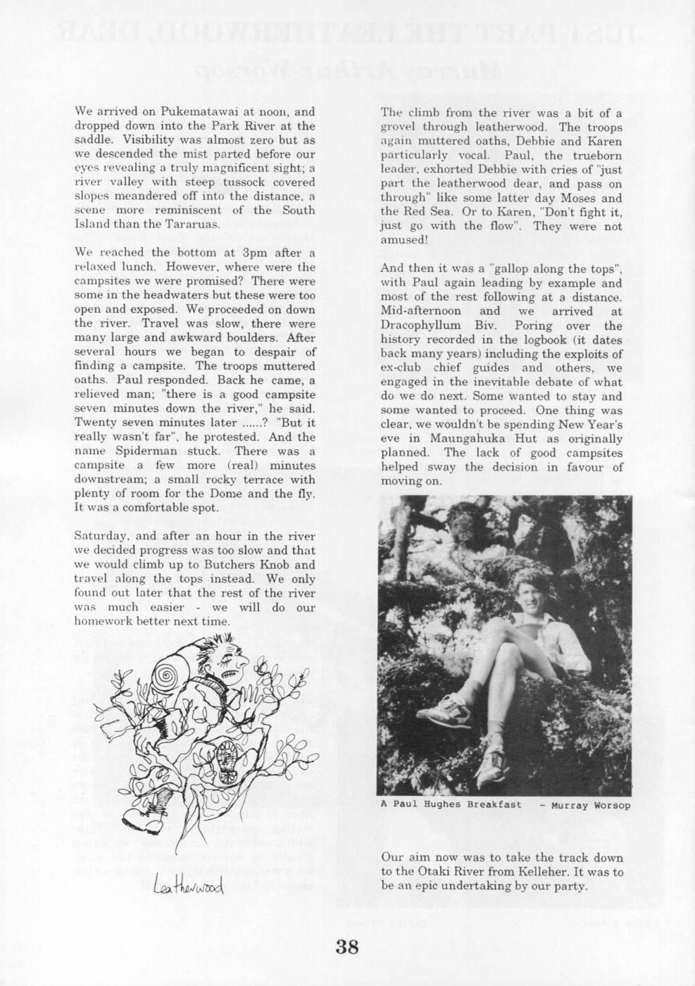 Scanned journal page 2 of 4: Just Part the Leatherwood, Dear
