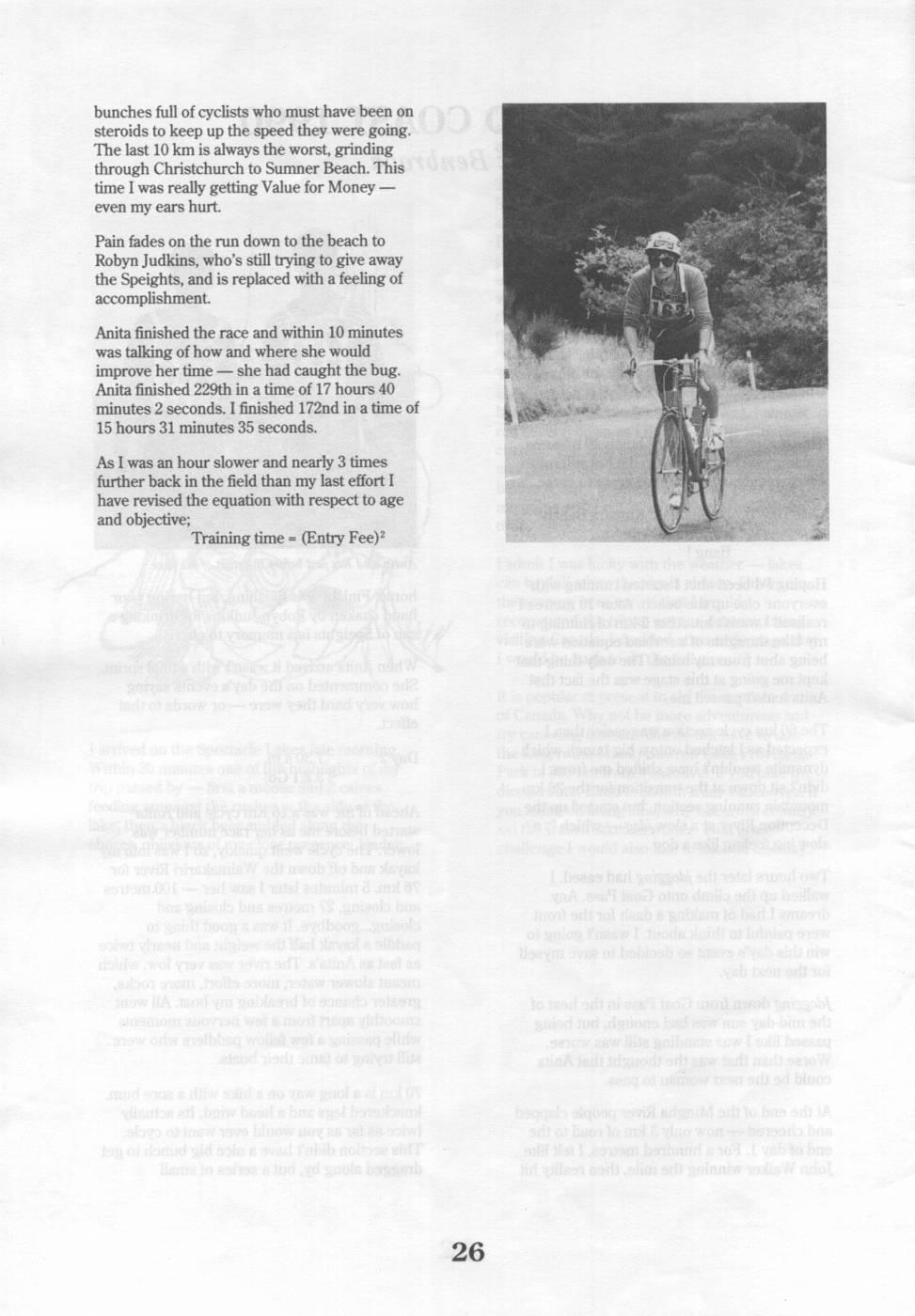 Scanned journal page 2 of 3: Coast to Coast 1990