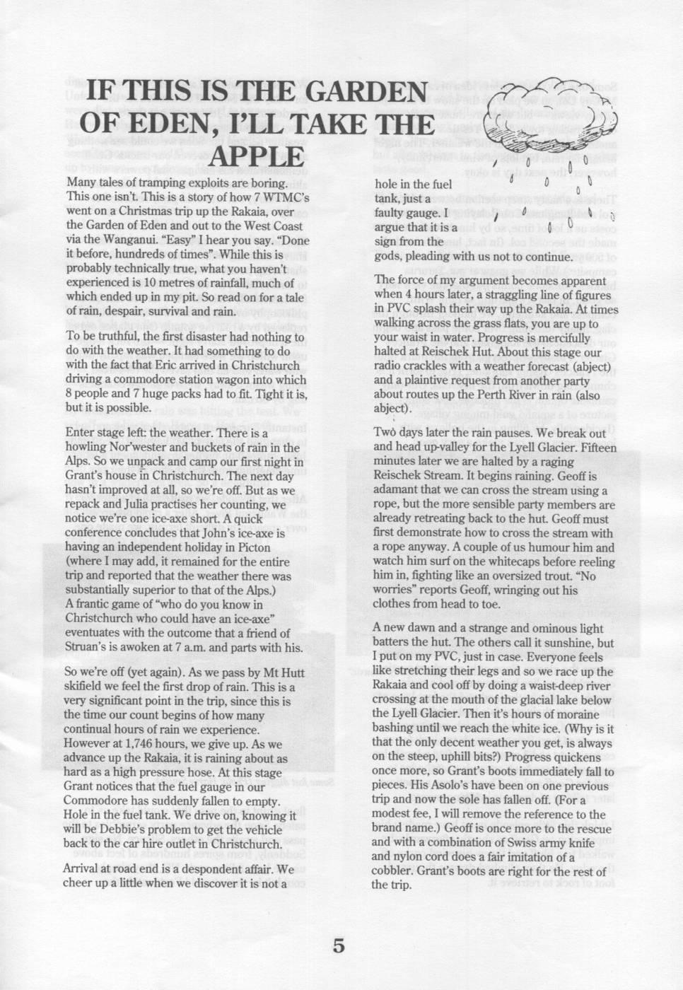 Scanned journal page 1 of 4: If This is the Garden of Eden, I'll Take the Apple