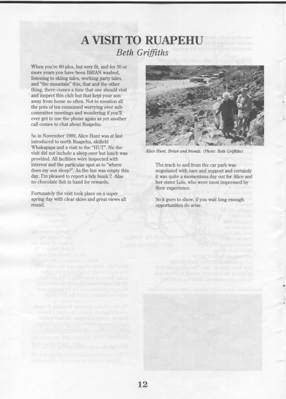 Scanned journal page 4 of 4: Sixteen Days Astride a Saddle (The Great South Island Cycling Trip)