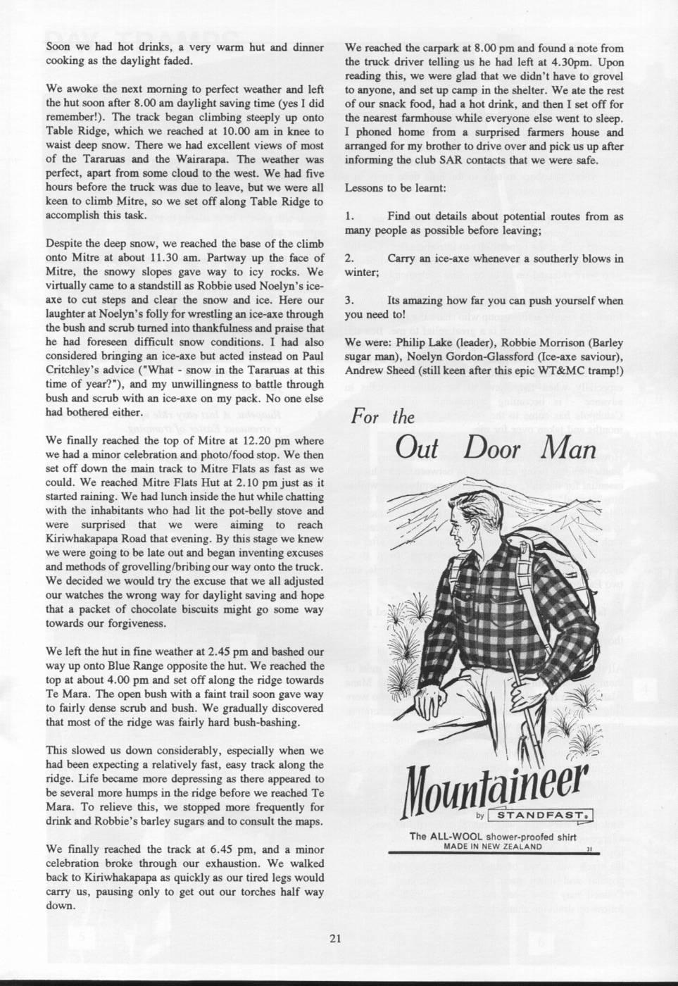 Scanned journal page 2 of 3: Arete Forks the Long Way