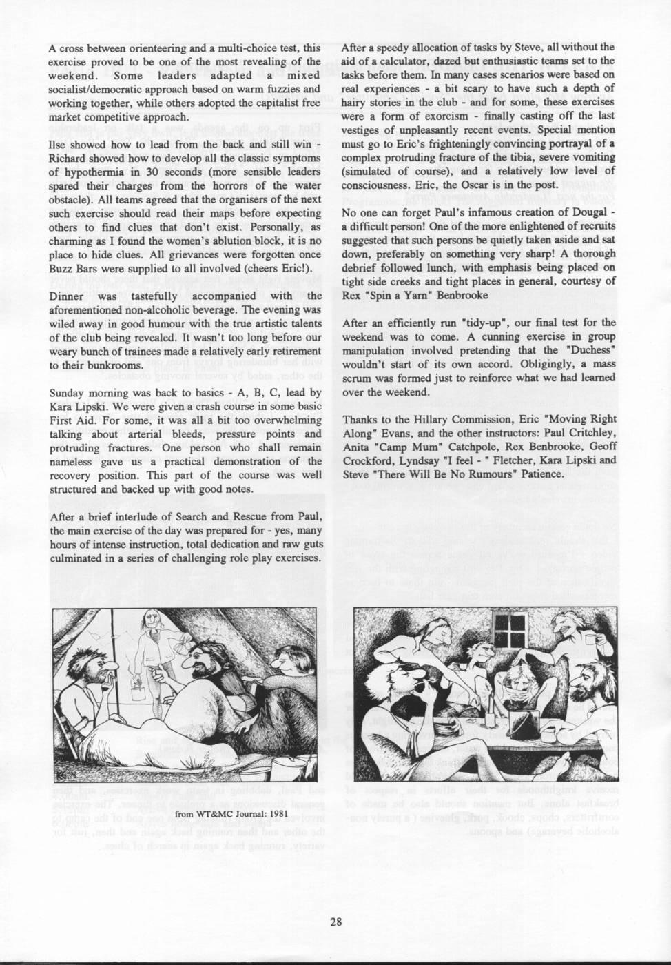 Scanned journal page 2 of 3: Follow the Leader: leadership course 7-9 June