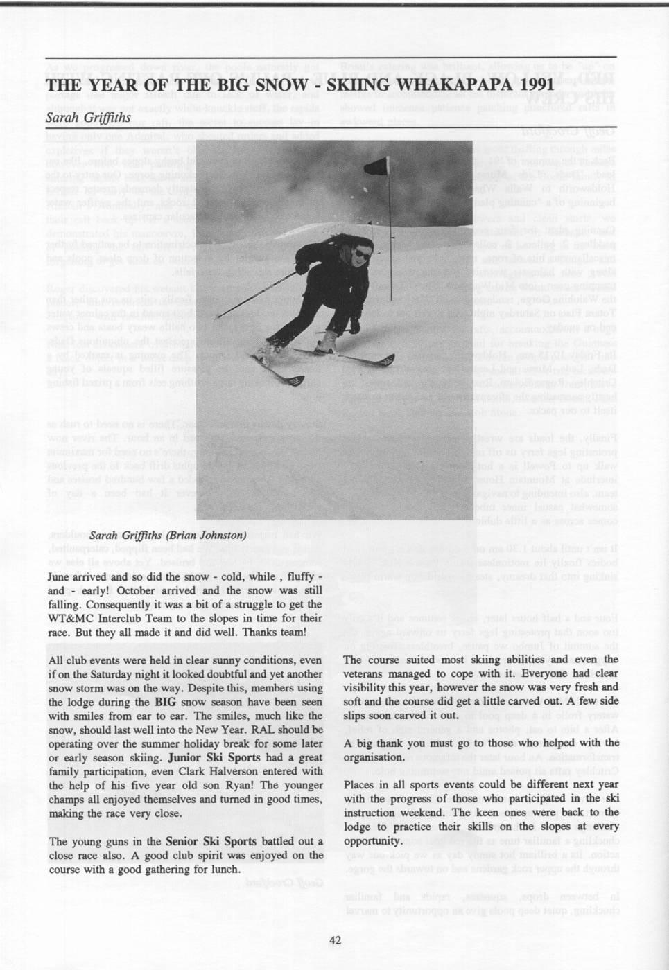 Scanned journal page 2 of 2: Red, Yellow, Black and Blue - Paul's off rafting with his crew