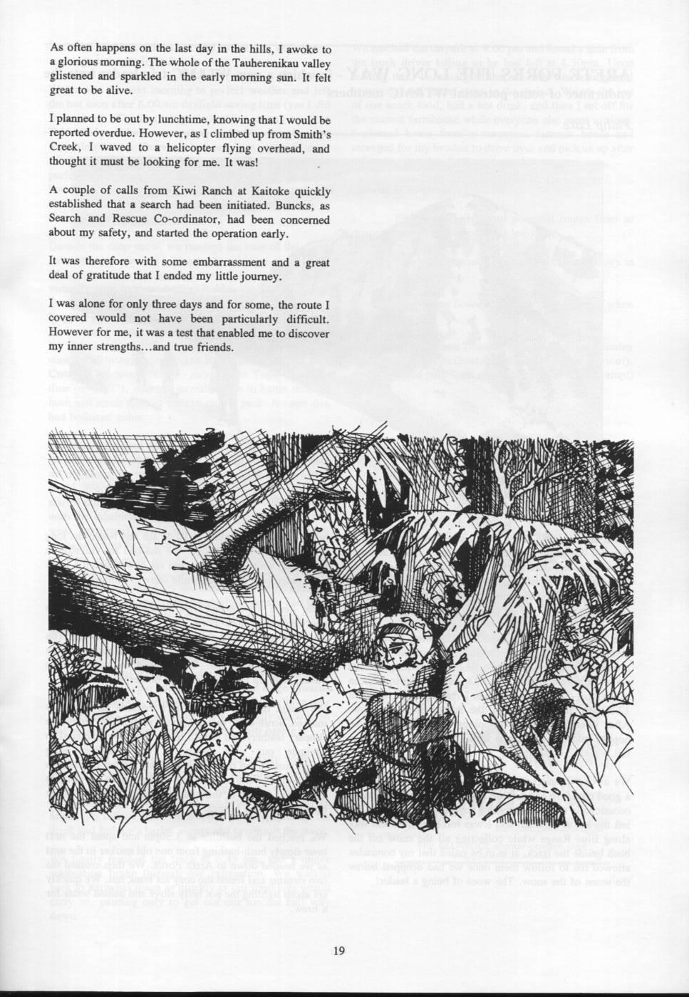 Scanned journal page 2 of 3: Tararua Solo