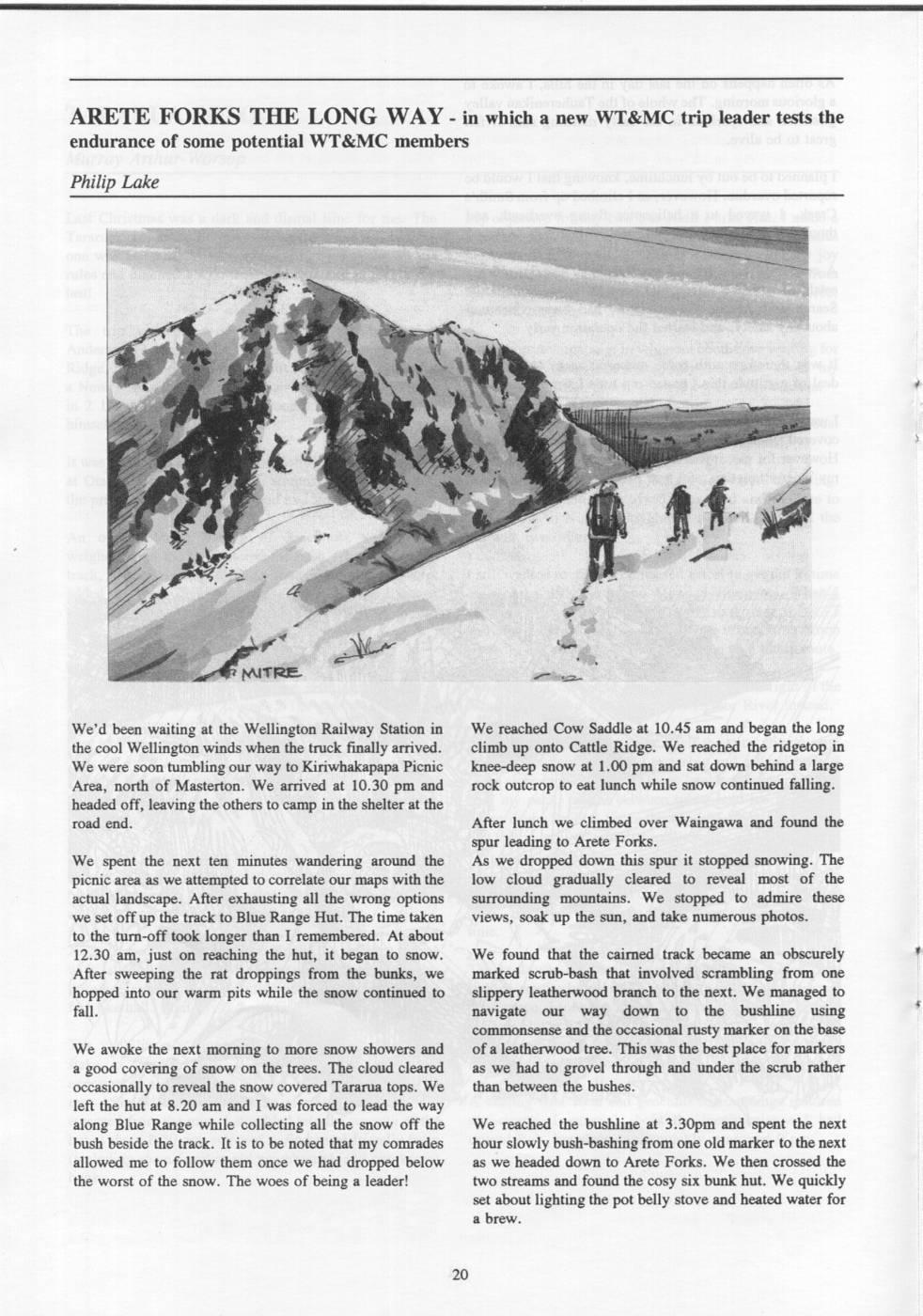Scanned journal page 3 of 3: Tararua Solo