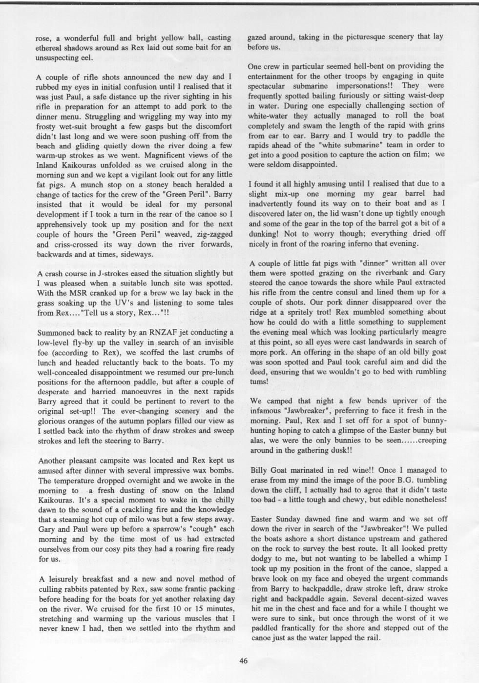 Scanned journal page 3 of 5: Easter on the Clarence