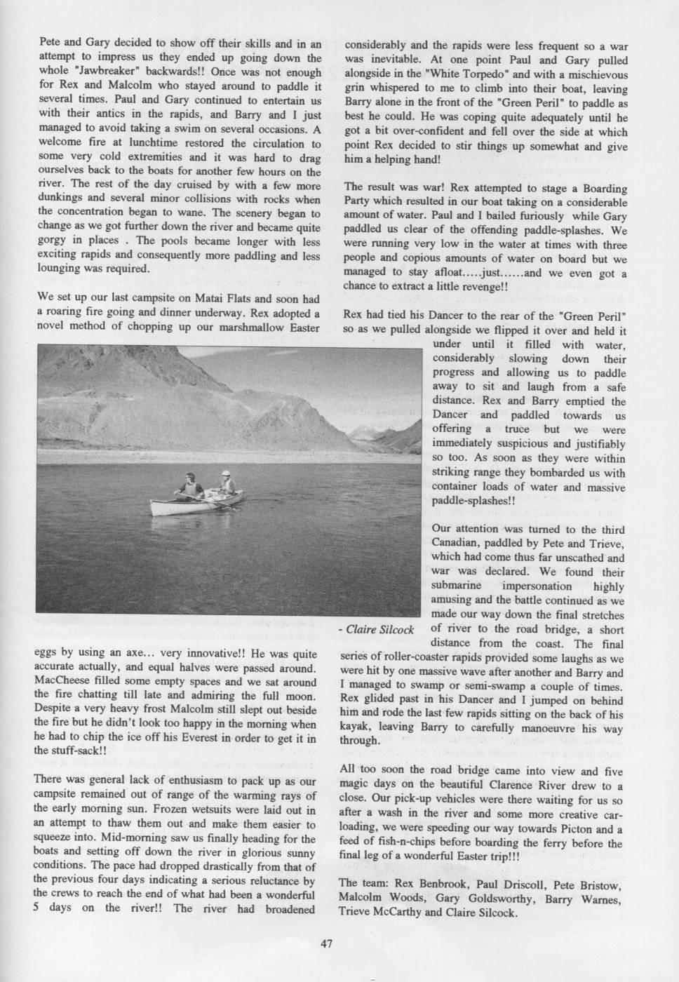 Scanned journal page 4 of 5: Easter on the Clarence