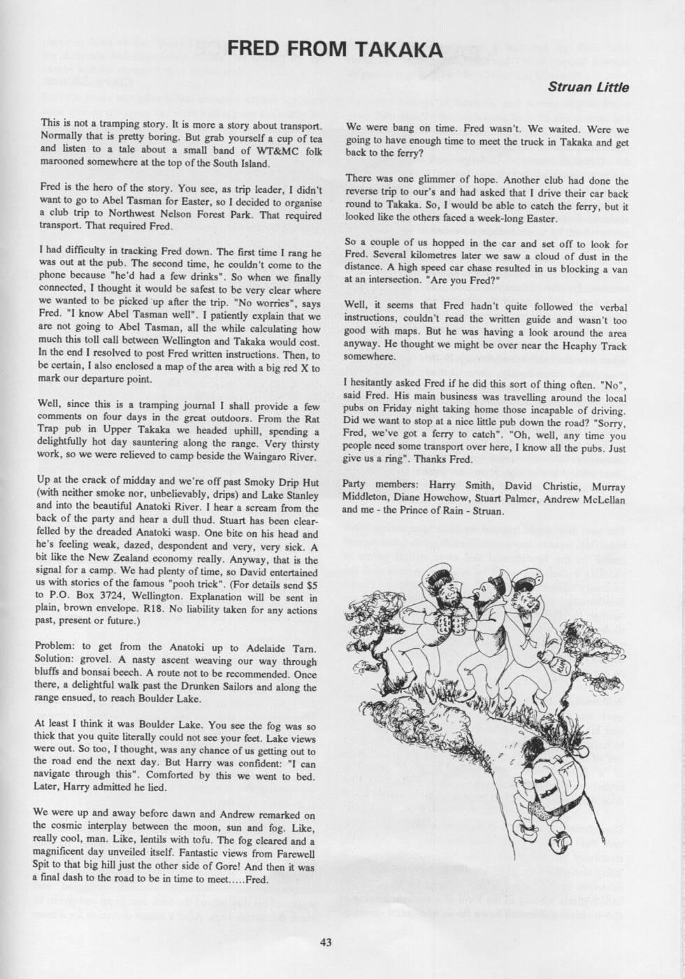 Scanned journal page 4 of 4: Minarets and Red Needles - Trampers Among the Mountain Giants