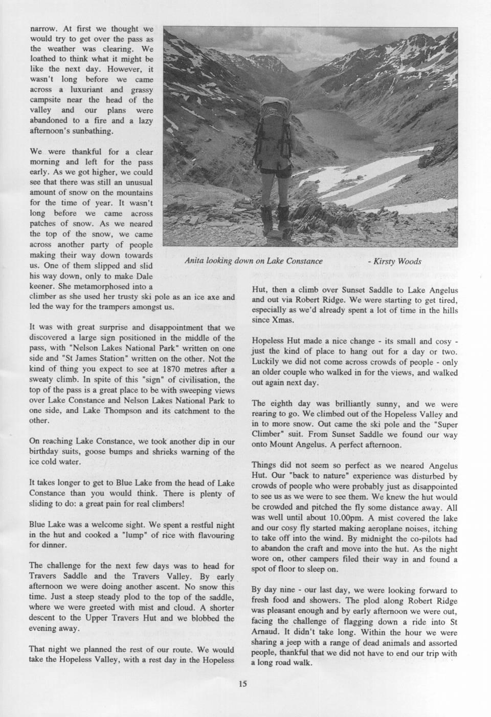 Scanned journal page 2 of 3: "Passing Through" to St Arnaud