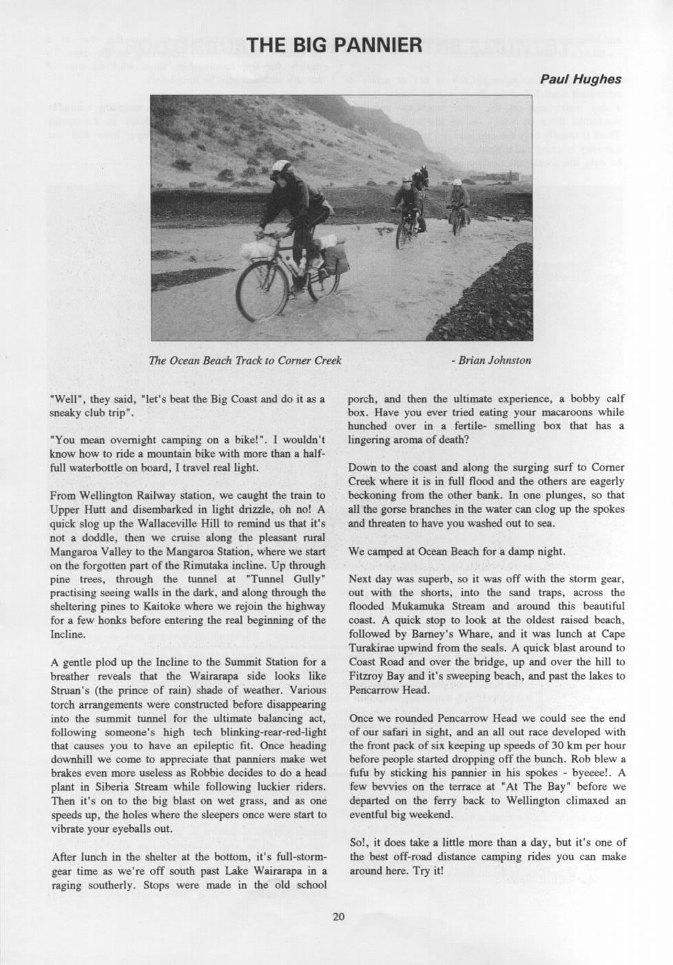 Scanned journal page 1 of 2: The Big Pannier