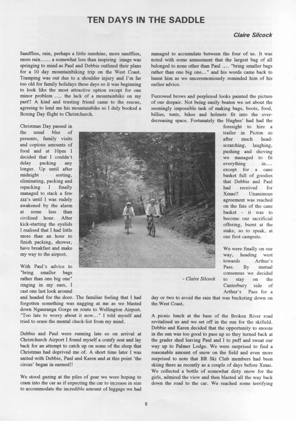 Scanned journal page 4 of 4: Whirinaki Wilderness