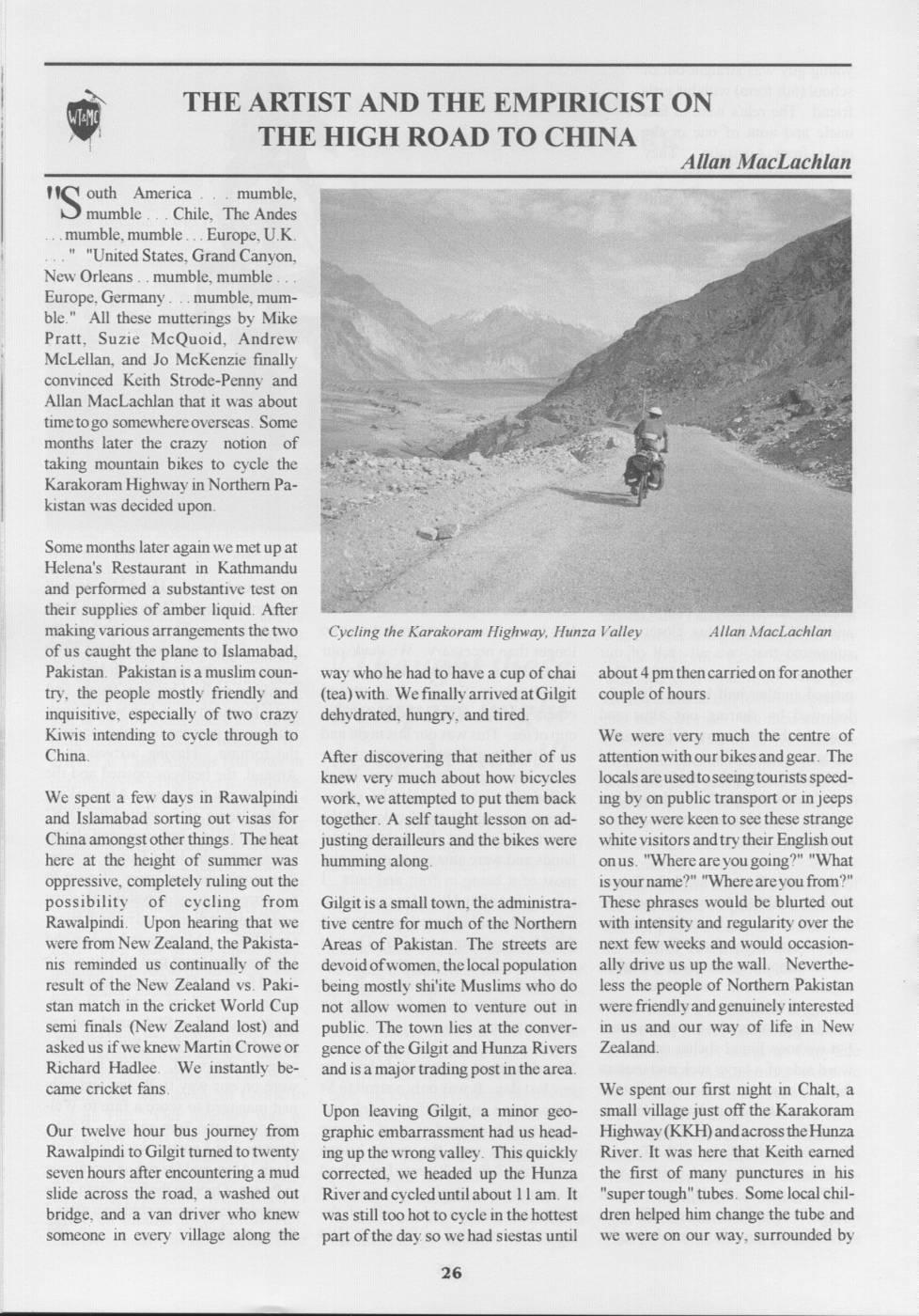 Scanned journal page 3 of 3: A Christmas Trip Report - Nelson Lakes National Park