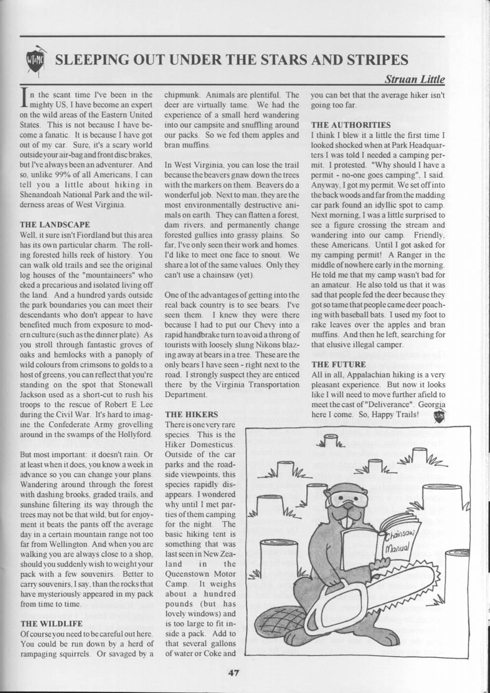 Scanned journal page 4 of 4: Arthur's Pass - Class of '93