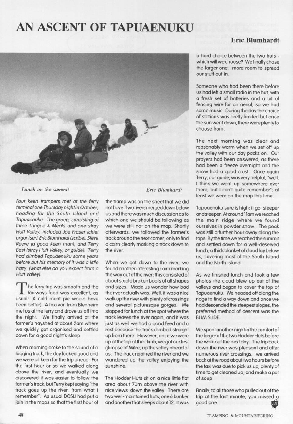 Scanned journal page 3 of 3: A Paddle on the Mangahao River