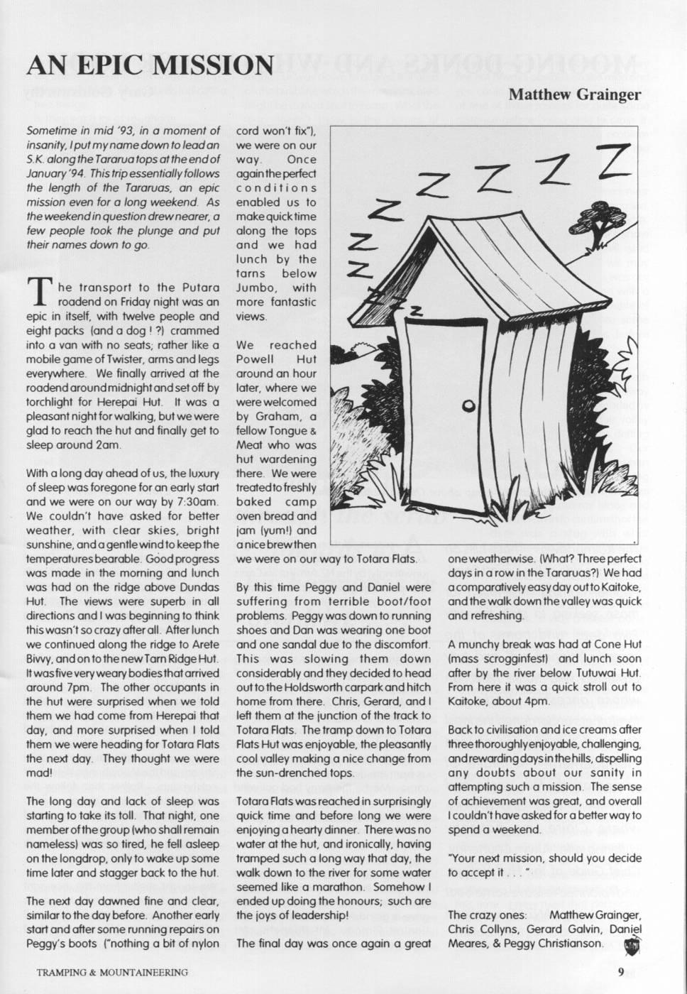 Scanned journal page 1 of 2: An Epic Mission
