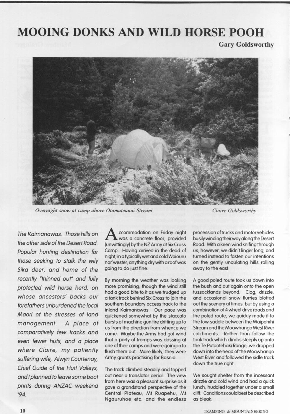 Scanned journal page 1 of 4: Mooing Donks and Wild Horse Pooh