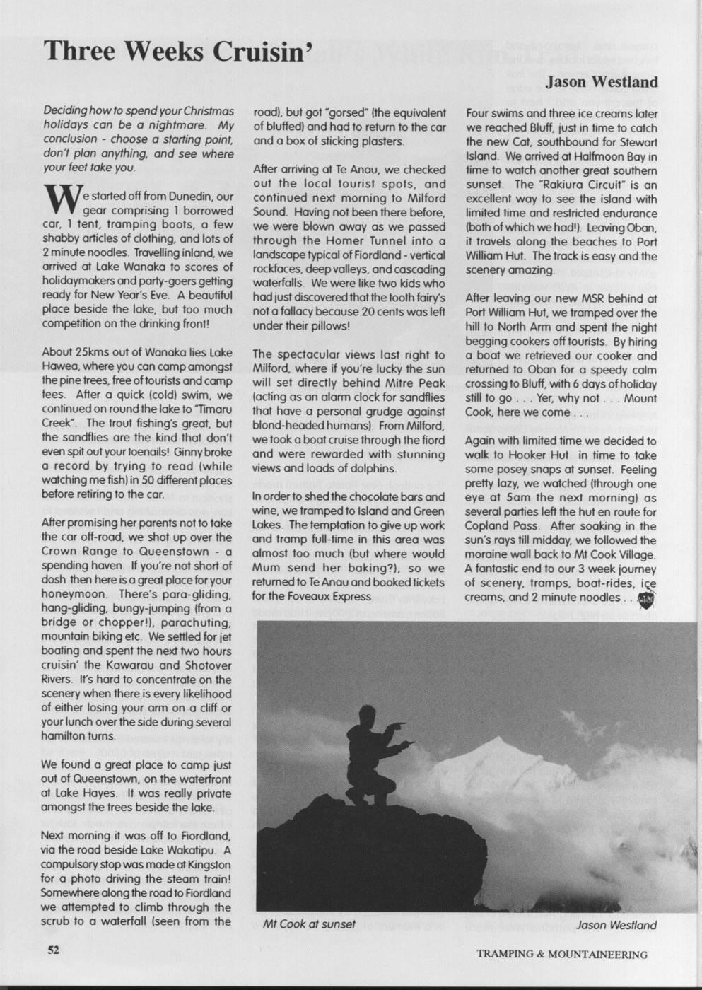 Scanned journal page 3 of 3: The 100+ Miles of Utah's White Rim Trail