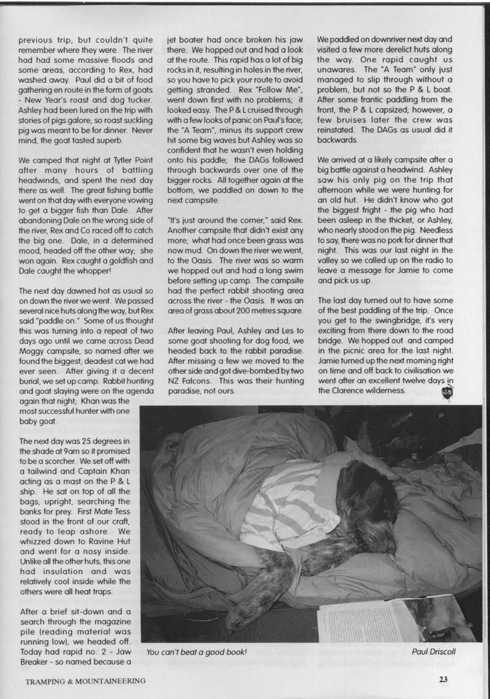 Scanned journal page 2 of 3: The Clarence River Revisited