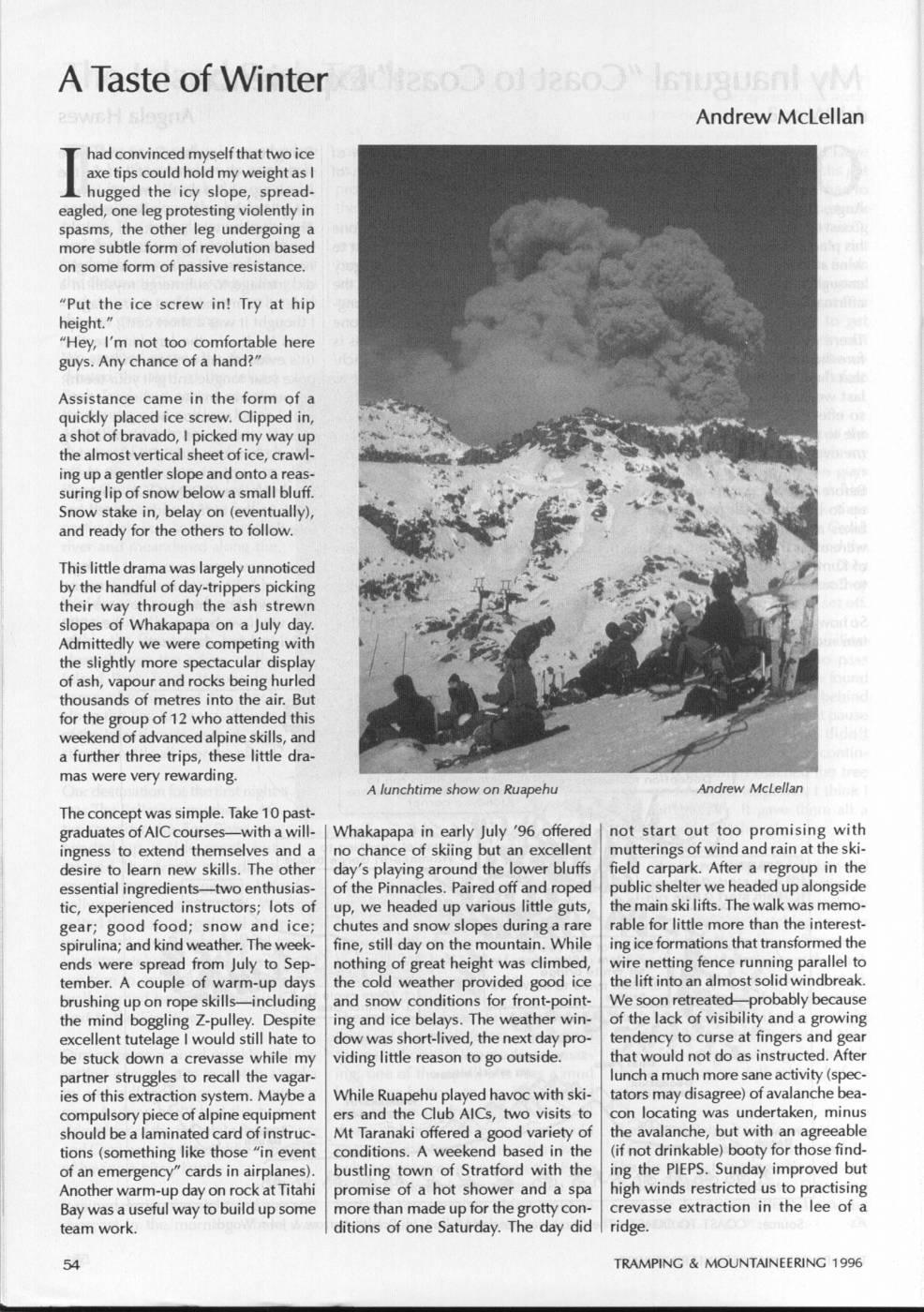 Scanned journal page 2 of 2: My Inaugural "Coast to Coast" Experience