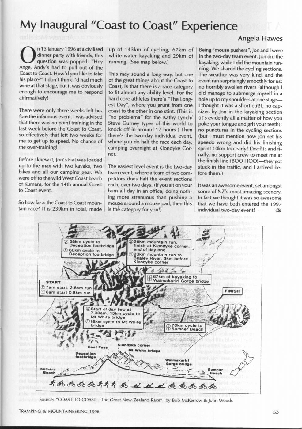 Scanned journal page 2 of 2: The Inland Pack Track