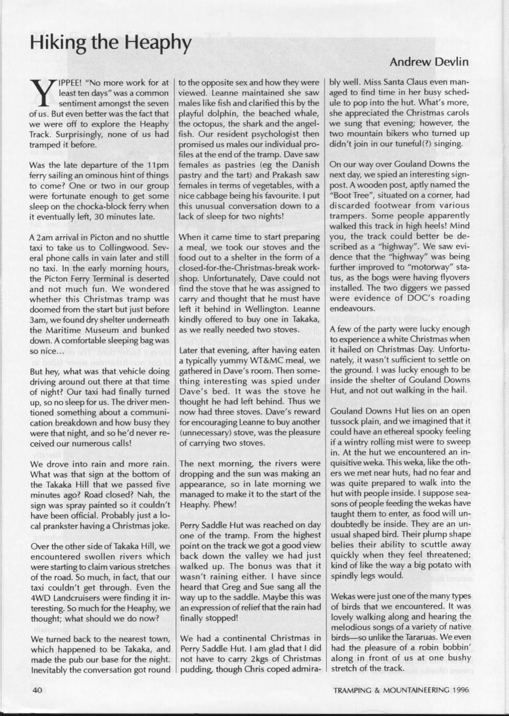 Scanned journal page 3 of 3: The Saga of Pelorus Tides
