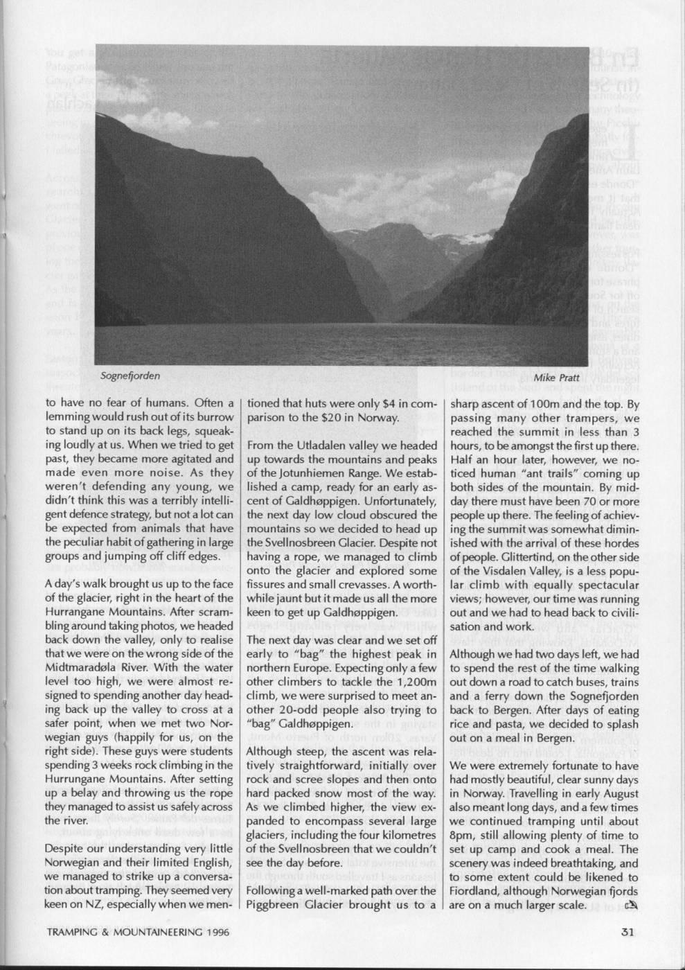 Scanned journal page 2 of 3: Troll Hunting in Norway