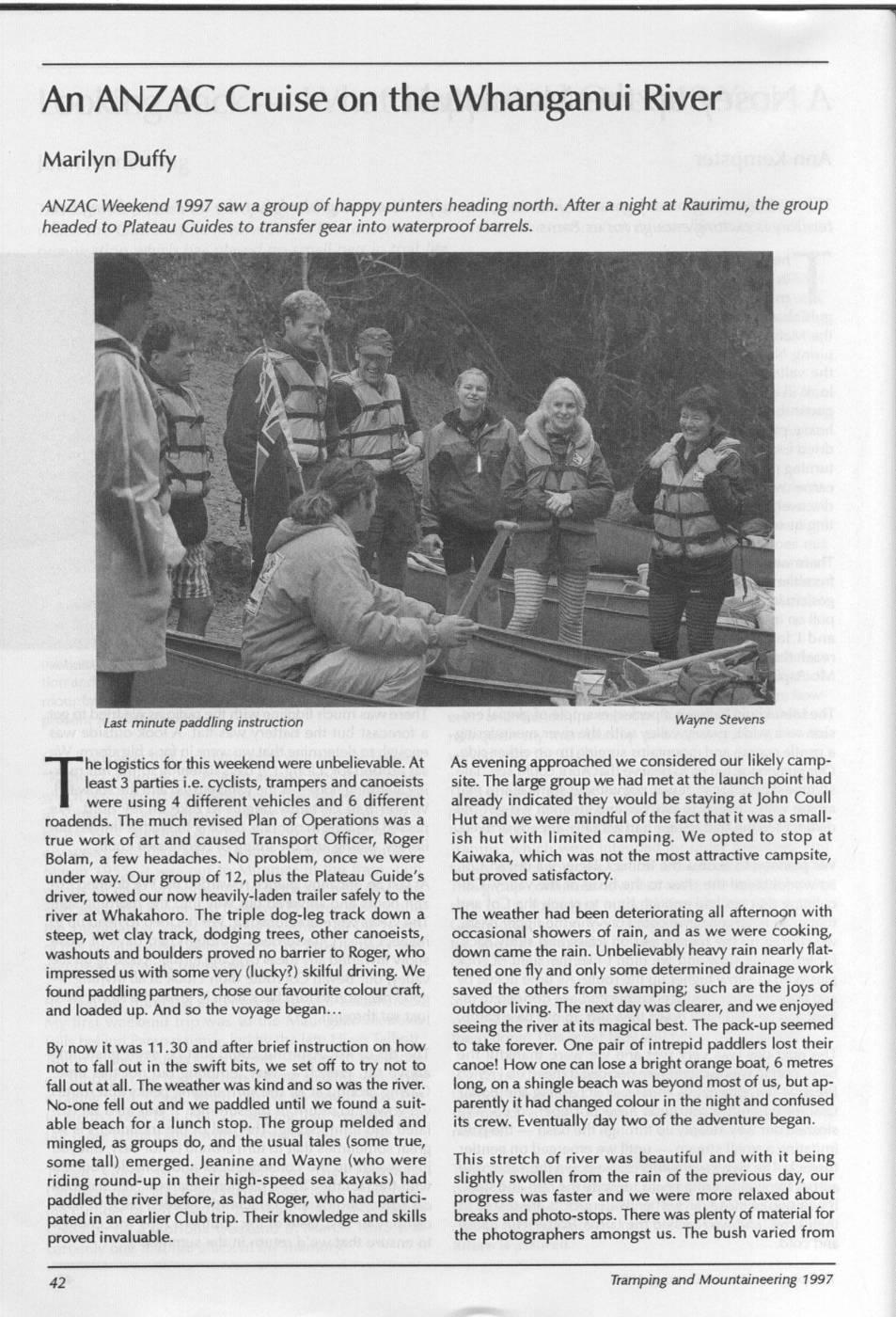 Scanned journal page 2 of 2: A Nosey up the Matukituki
