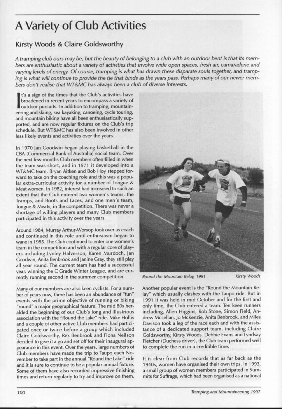 Scanned journal page 3 of 3: A once-forbidden land: walking the Hutt catchment's Quoin Ridge