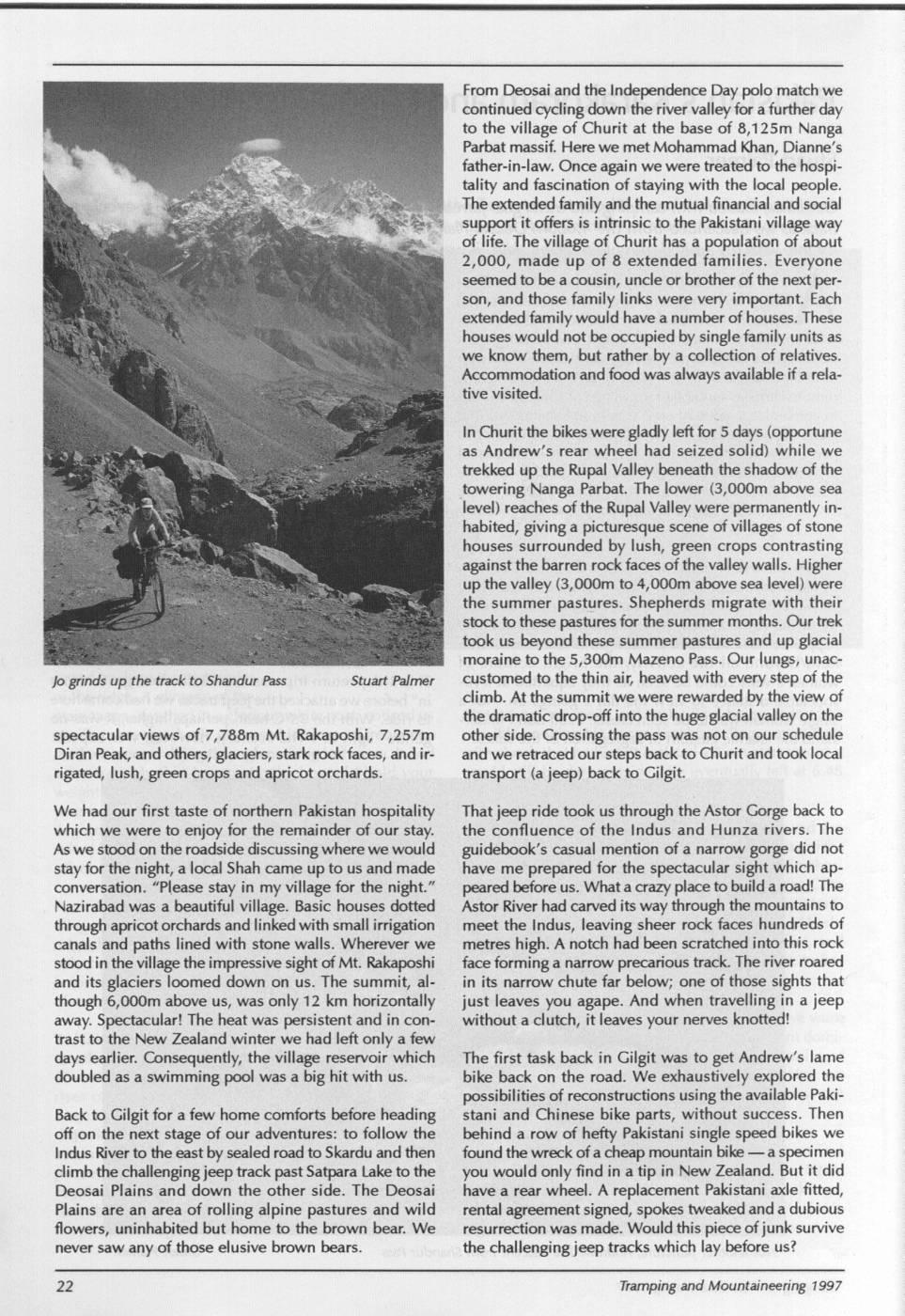 Scanned journal page 2 of 2: A Taste of the Ruahines