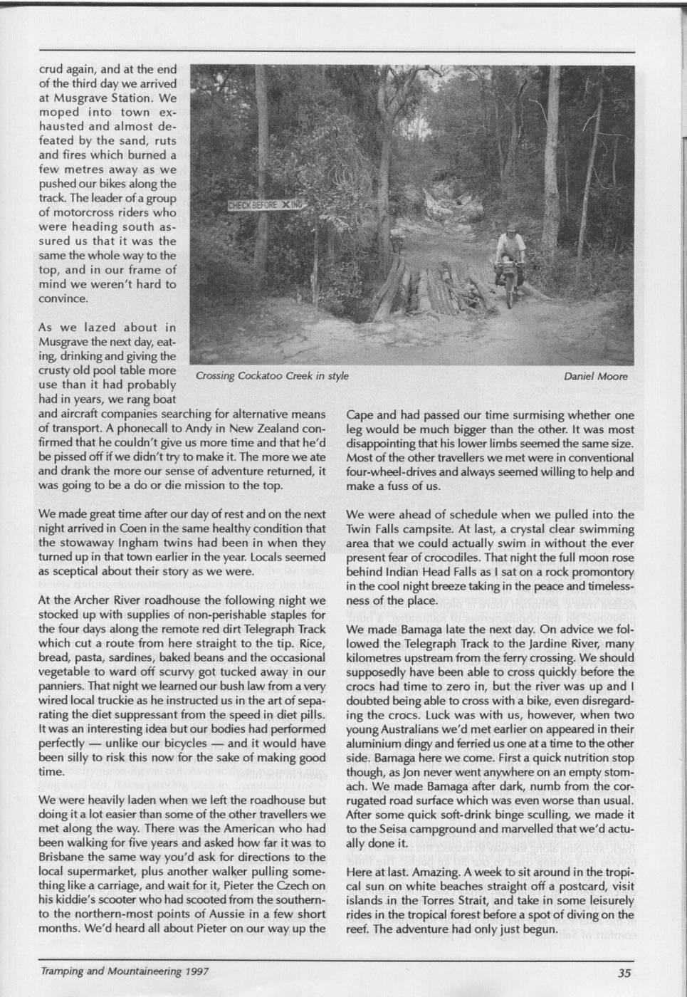 Scanned journal page 2 of 3: A Top Time in Northern Queensland