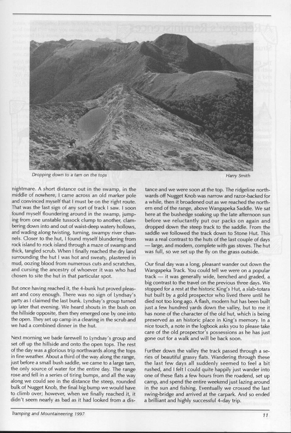 Scanned journal page 3 of 4: Easter in the Matiri Range