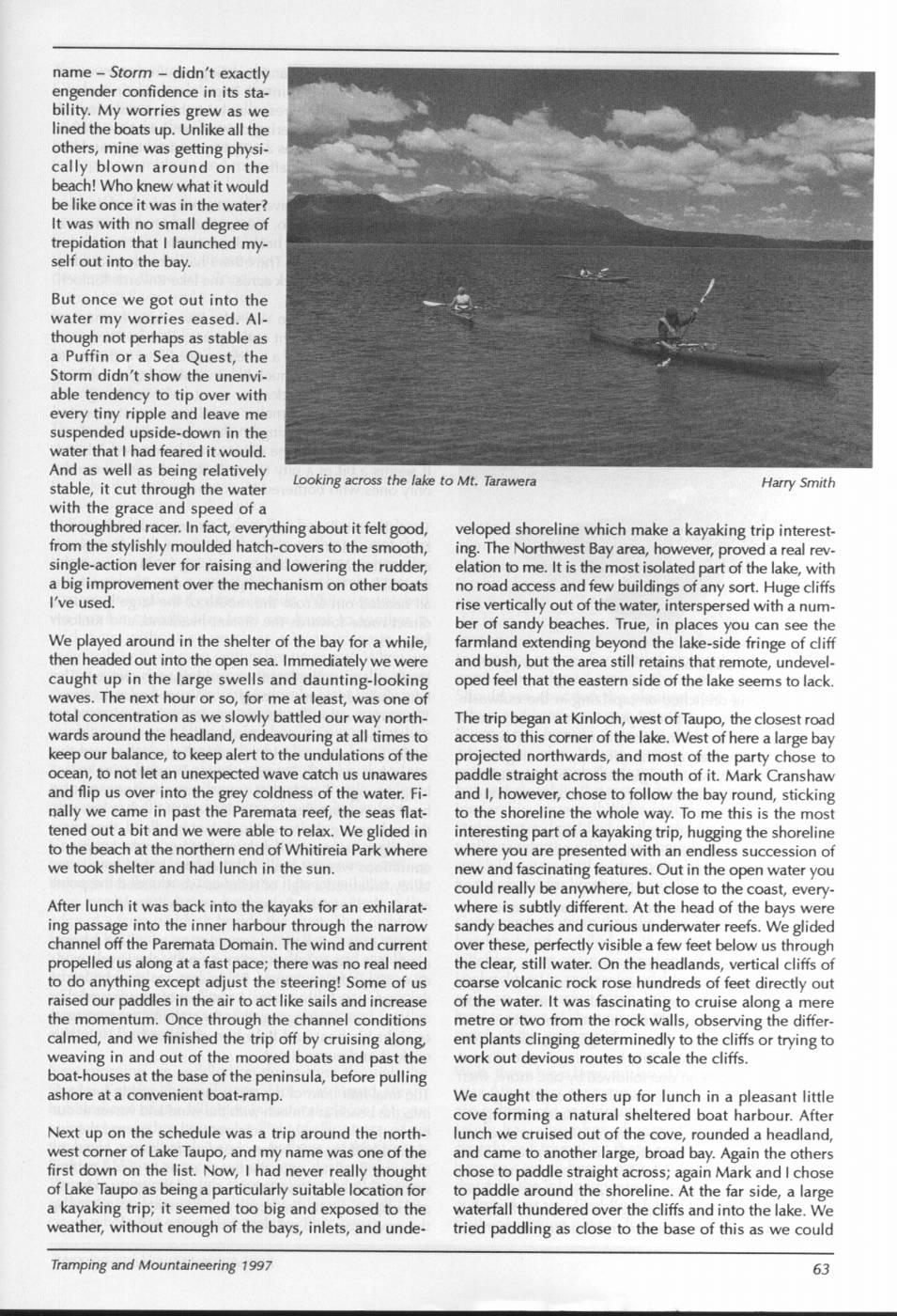 Scanned journal page 2 of 5: Hands to the Paddle