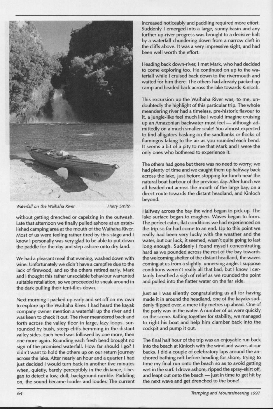 Scanned journal page 3 of 5: Hands to the Paddle