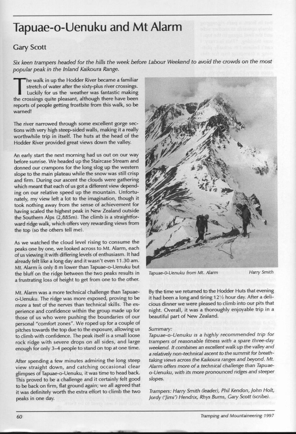 Scanned journal page 3 of 3: High 5's in Ladakh & Zanskar