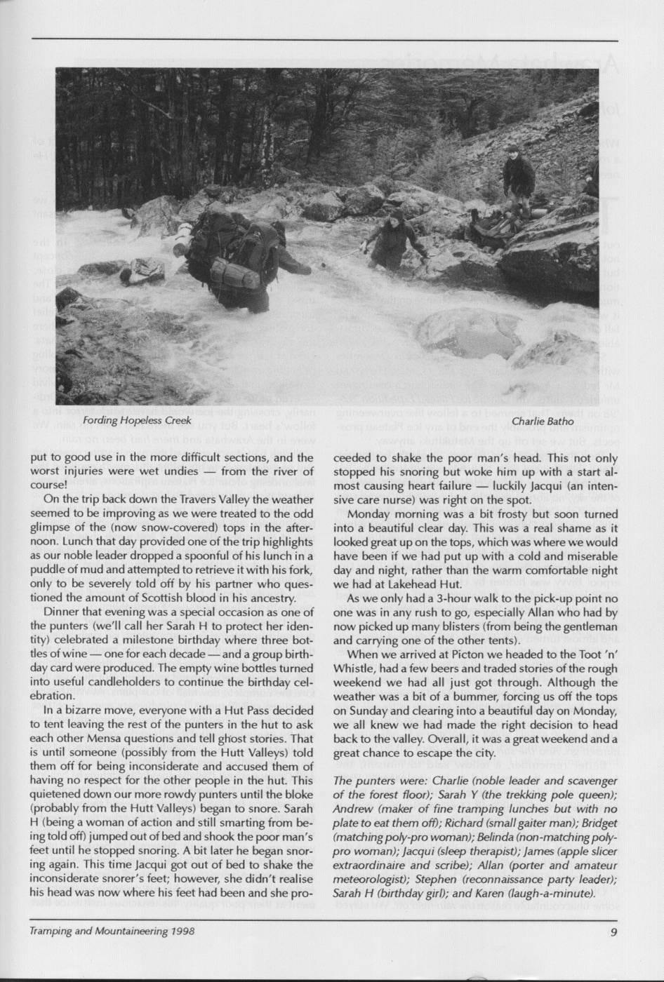 Scanned journal page 2 of 3: A "Hopeless" Weekend