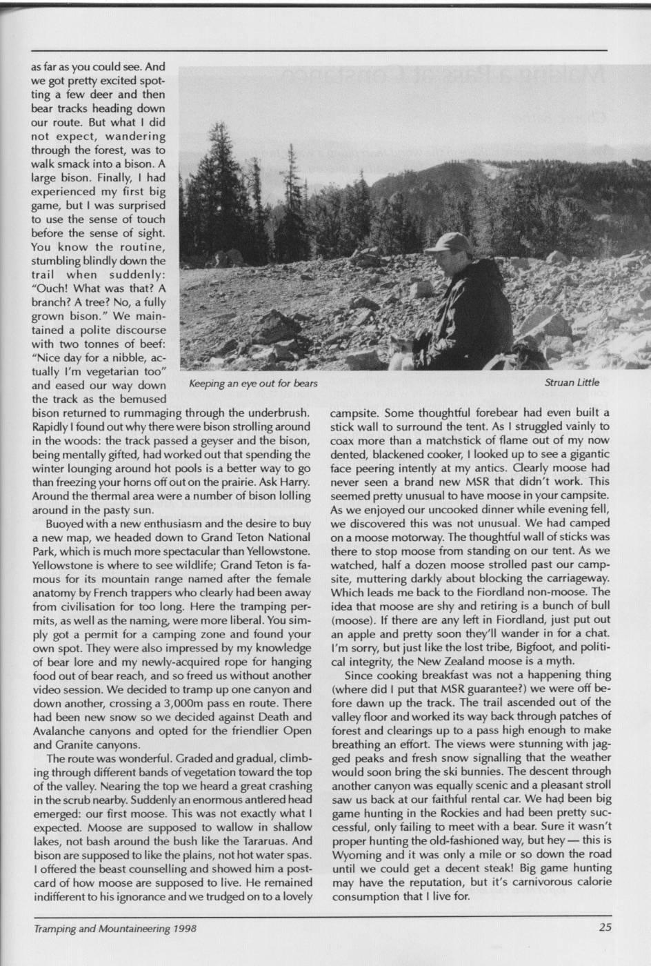 Scanned journal page 2 of 3: Big Game Hunting in the Rockies (Struan's Foreign Report No. 8)