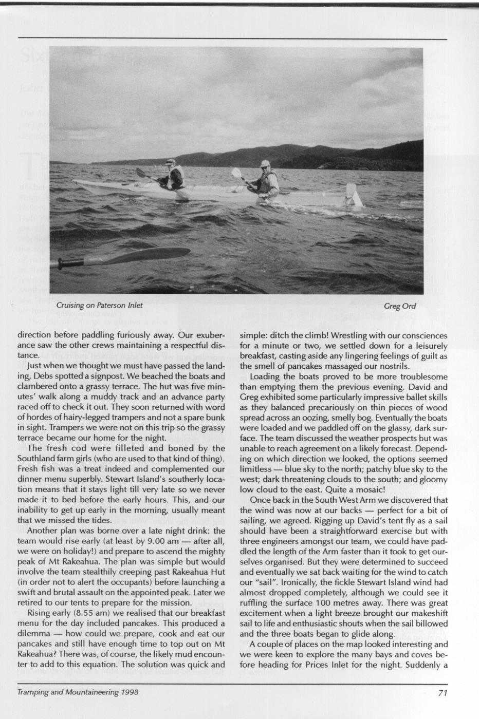 Scanned journal page 2 of 4: Chasing Waves in the Deep South