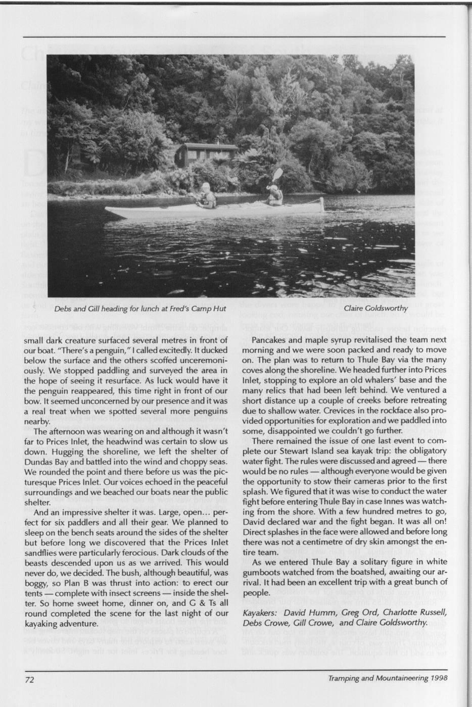 Scanned journal page 3 of 4: Chasing Waves in the Deep South
