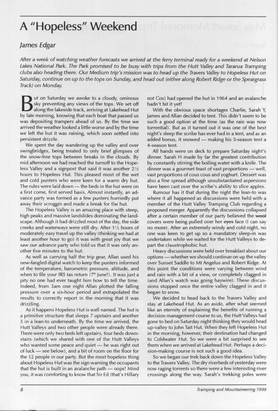 Scanned journal page 2 of 2: Max Smart Memorial Trip - The Sequel