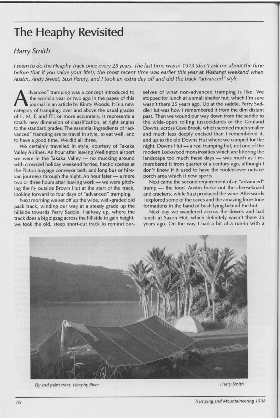 Scanned journal page 3 of 3: Over the Seaward Kaikouras (An Allen Higgins Deviant Trip)