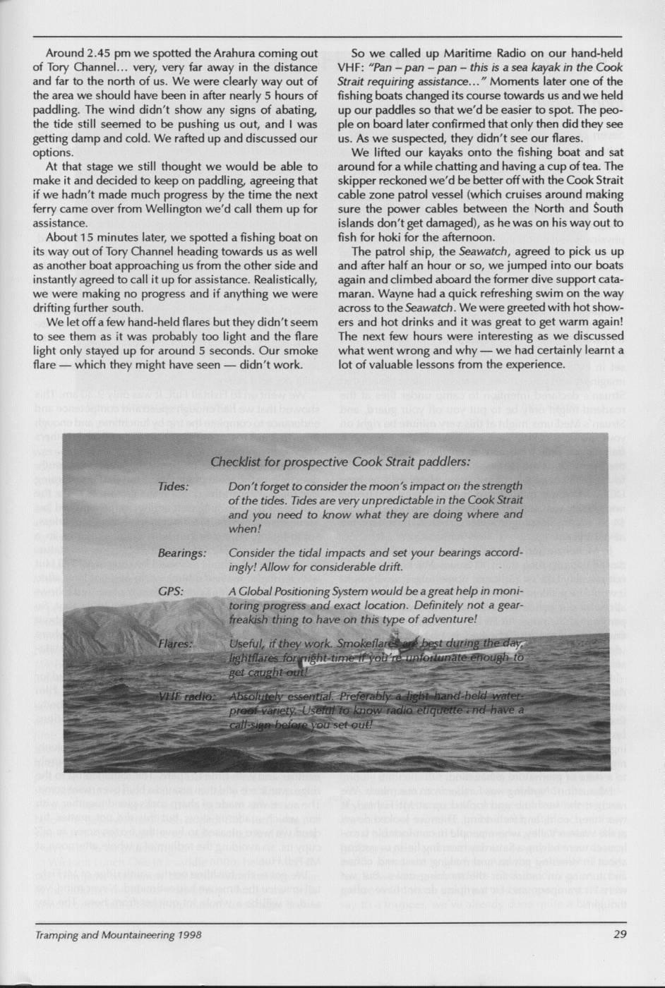Scanned journal page 2 of 3: Stranded in the Cook Strait