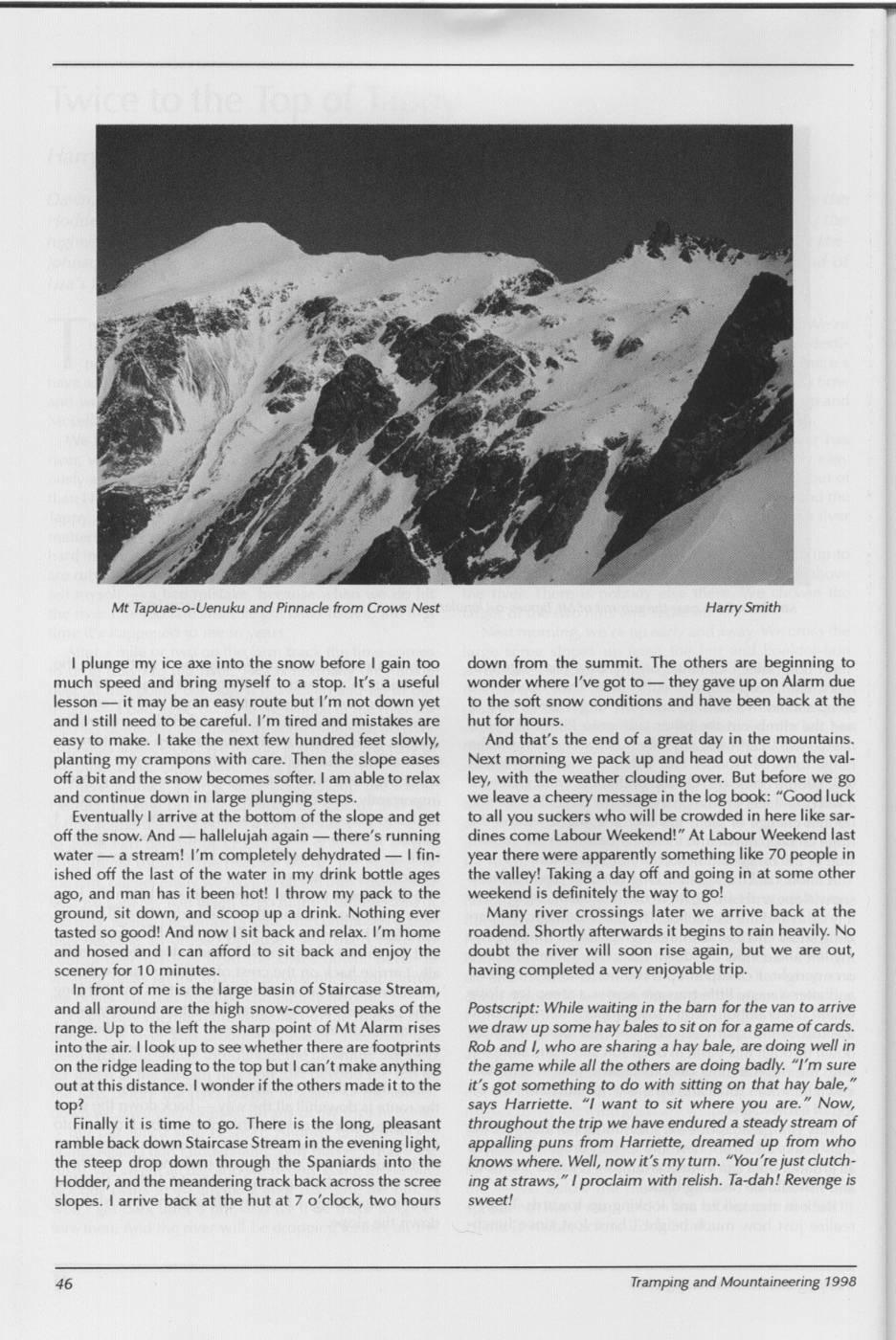Scanned journal page 3 of 4: Twice to the Top of Tappy