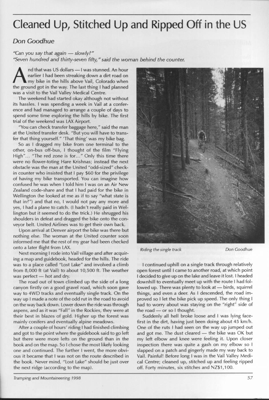 Scanned journal page 3 of 3: Wangapeka Wandering