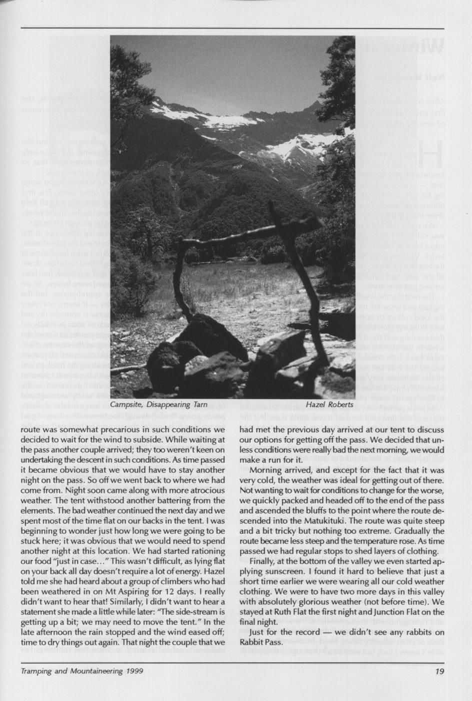 Scanned journal page 2 of 3: Escape from Rabbit Pass