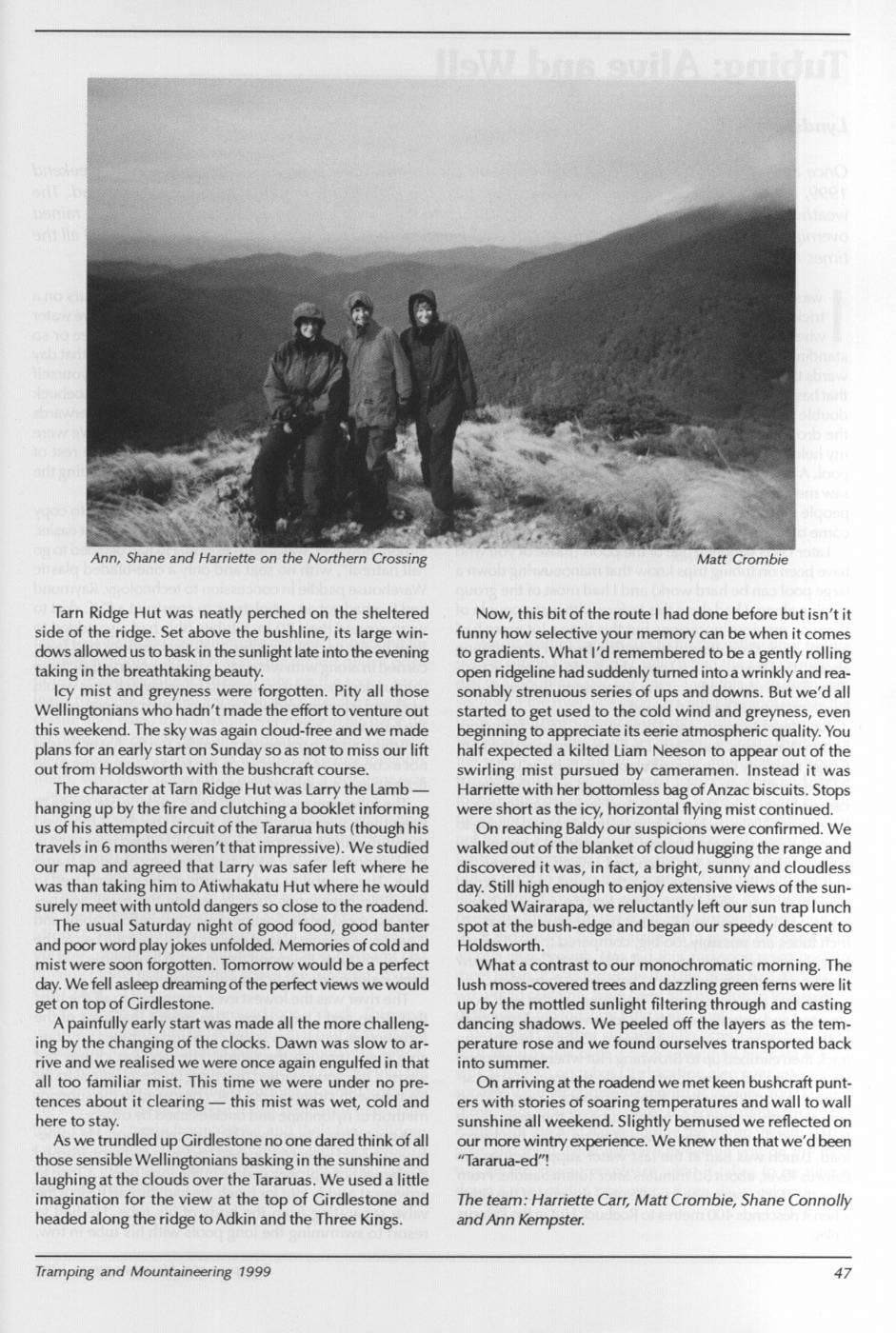 Scanned journal page 2 of 3: Four Seasons in One Weekend