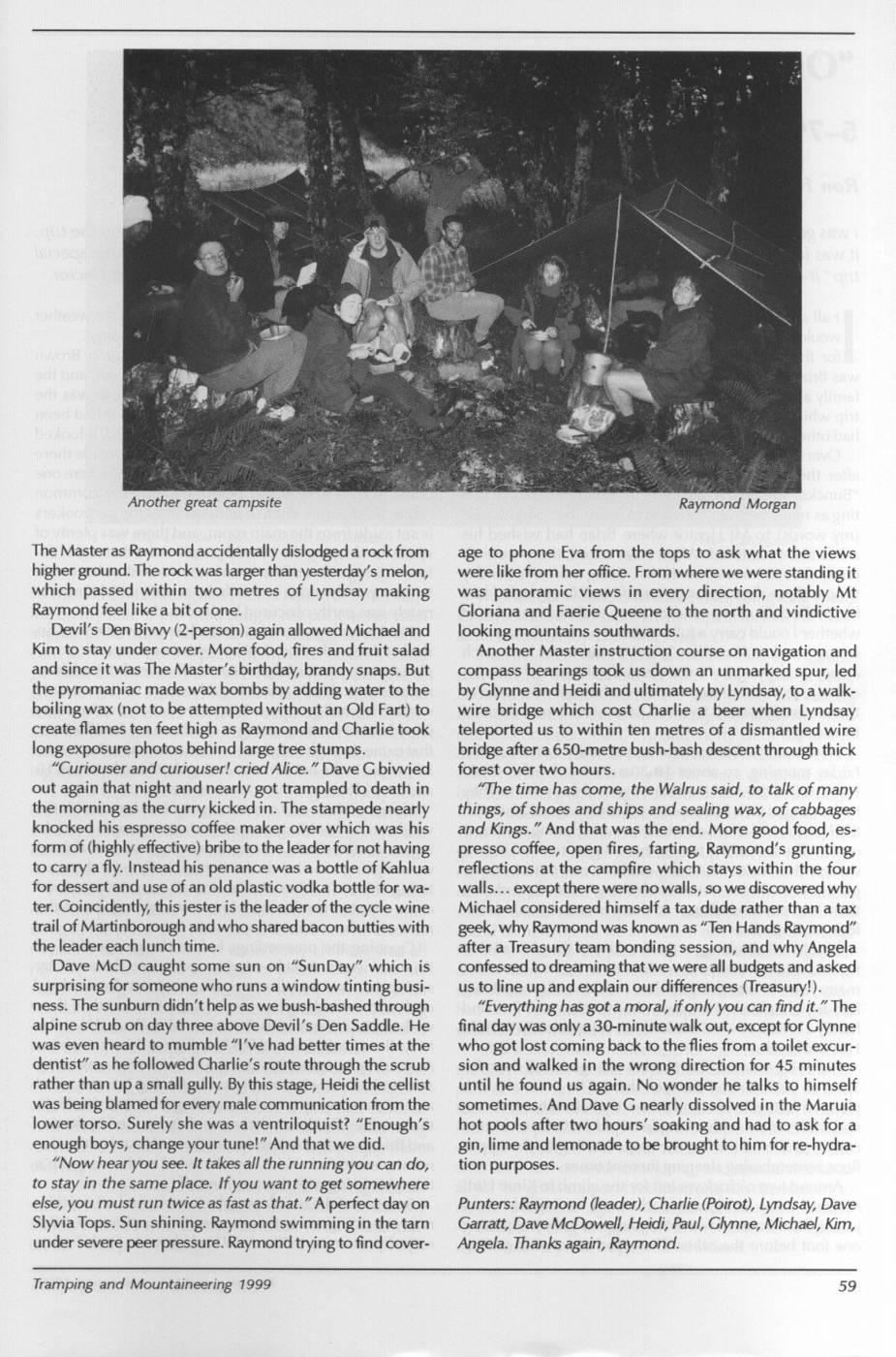 Scanned journal page 2 of 3: Nina's a Moan at Lewis, Easter 1999