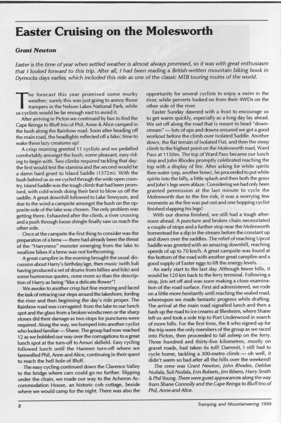Scanned journal page 3 of 3: To Bracken and Back