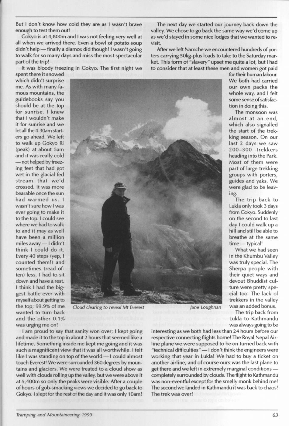 Scanned journal page 2 of 3: Top of the World!