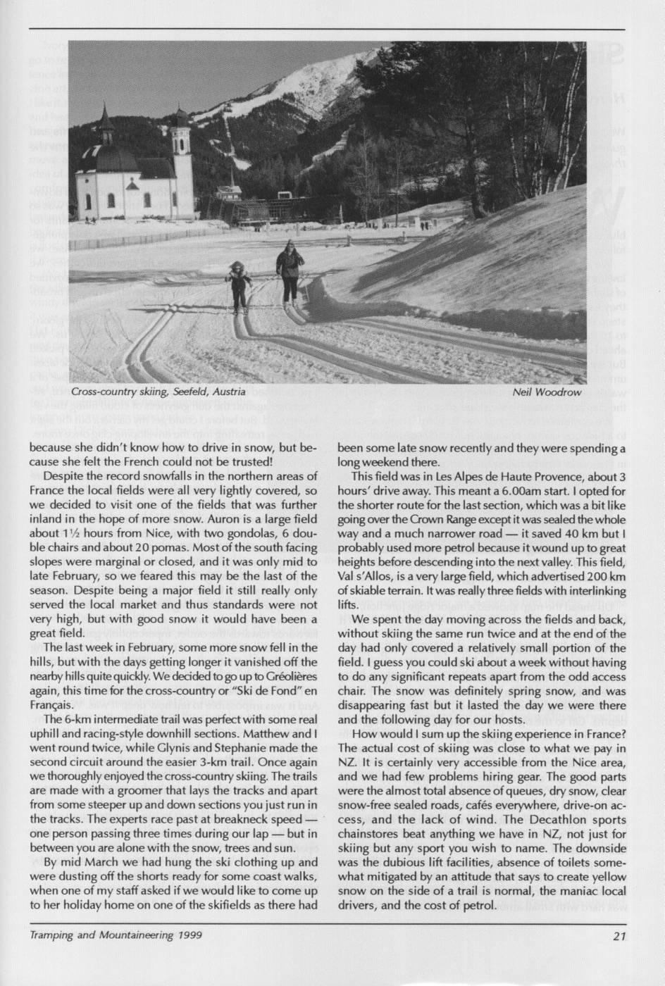 Scanned journal page 2 of 3: Winter on the Cote d'Azur