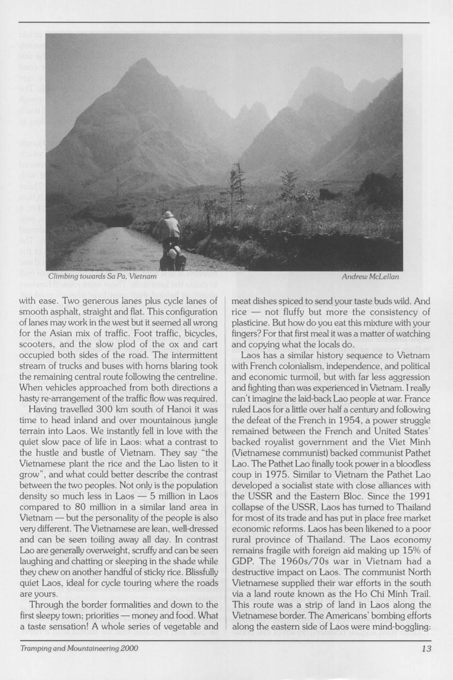 Scanned journal page 2 of 5: "Near Misses" in Vietnam and Laos